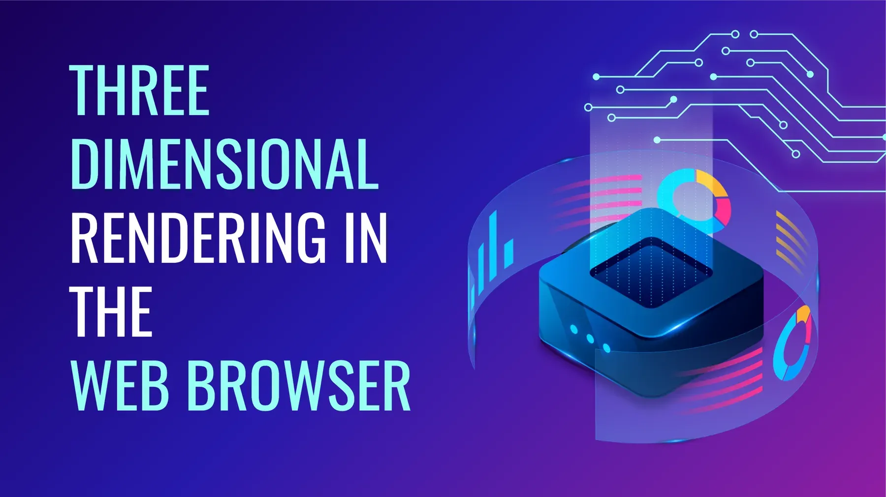 Title slide from the symposium on 3D rendering in the browser